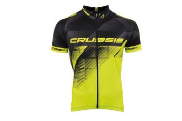 Cyklistický dres - černá / žlutá fluo
