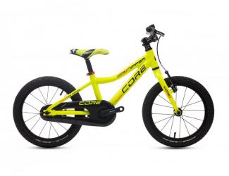 Dětské kolo Core 16" Nipper Al, torpédo - reflexně žlutý, odlehčený, pláště Schwalbe BJ (6.38kg)