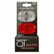 Světlo blikací přední a zadní QT Cycle Tech 3-diody