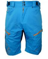 Kalhoty krátké pánské HAVEN NAVAHO SLIMFIT modro/oranžové s cyklovložkou