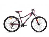 Dětské kolo Core Razor 26", černo-růžový 15", 1x9s, Zoom odpružená