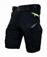 Kalhoty krátké pánské HAVEN CUBES BLACKIES černo/zelené s cyklovložkou