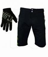 Kalhoty krátké pánské HAVEN PURE černé + dlouhoprsté rukavice