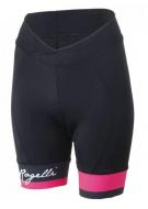 Kalhoty krátké dámské Rogelli SELECT černo/reflexně růžové
