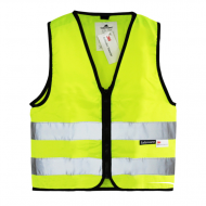 Vesta reflexní na zip dětská - žlutá